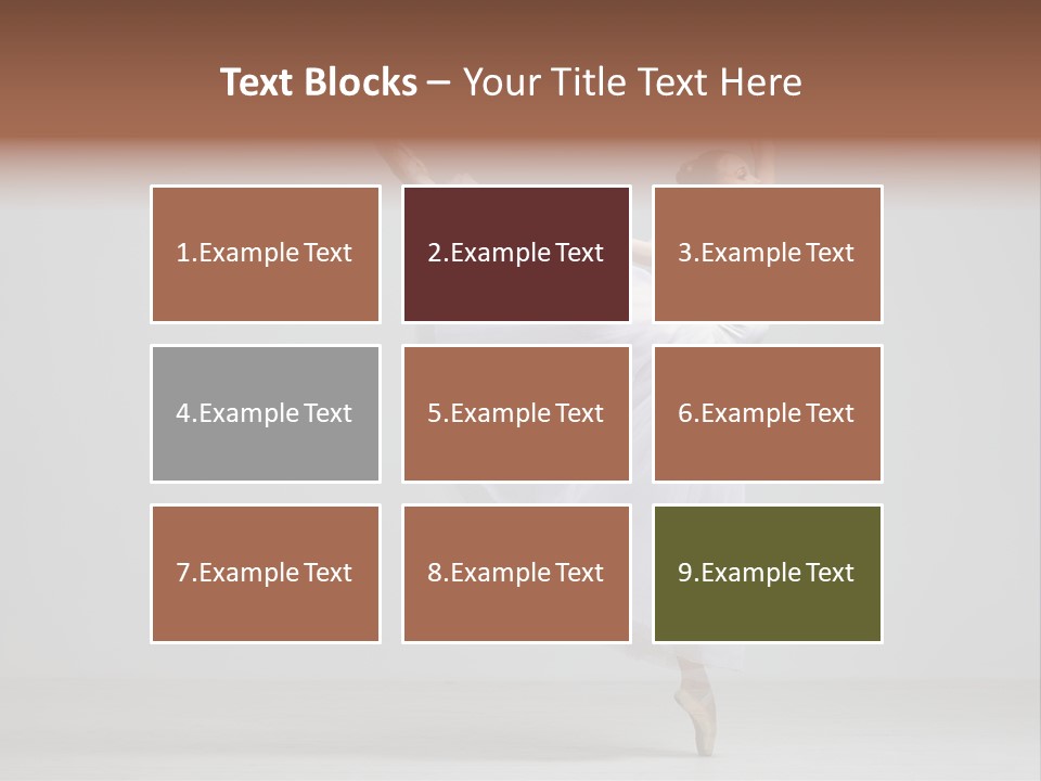 Performer Posing Girl PowerPoint Template