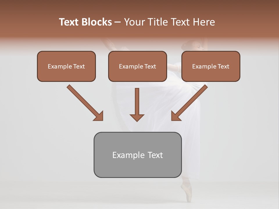 Performer Posing Girl PowerPoint Template