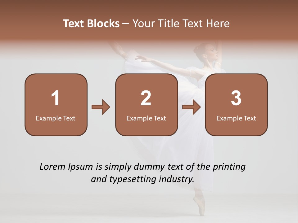 Performer Posing Girl PowerPoint Template