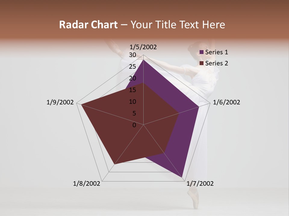 Performer Posing Girl PowerPoint Template