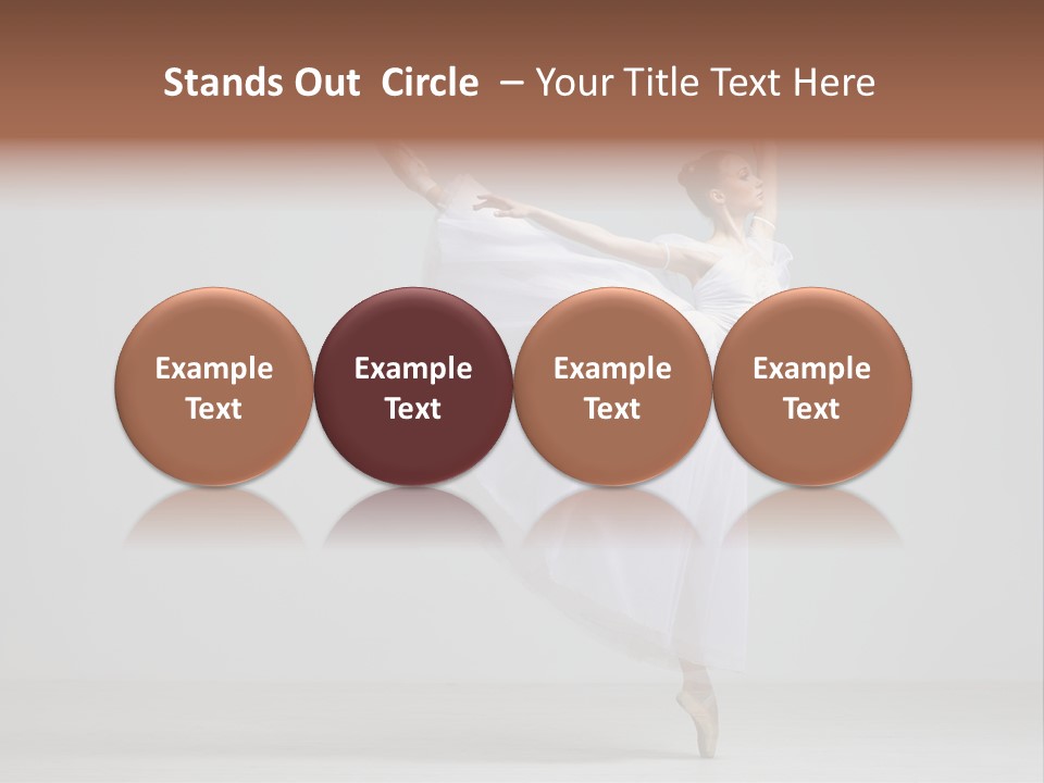 Performer Posing Girl PowerPoint Template
