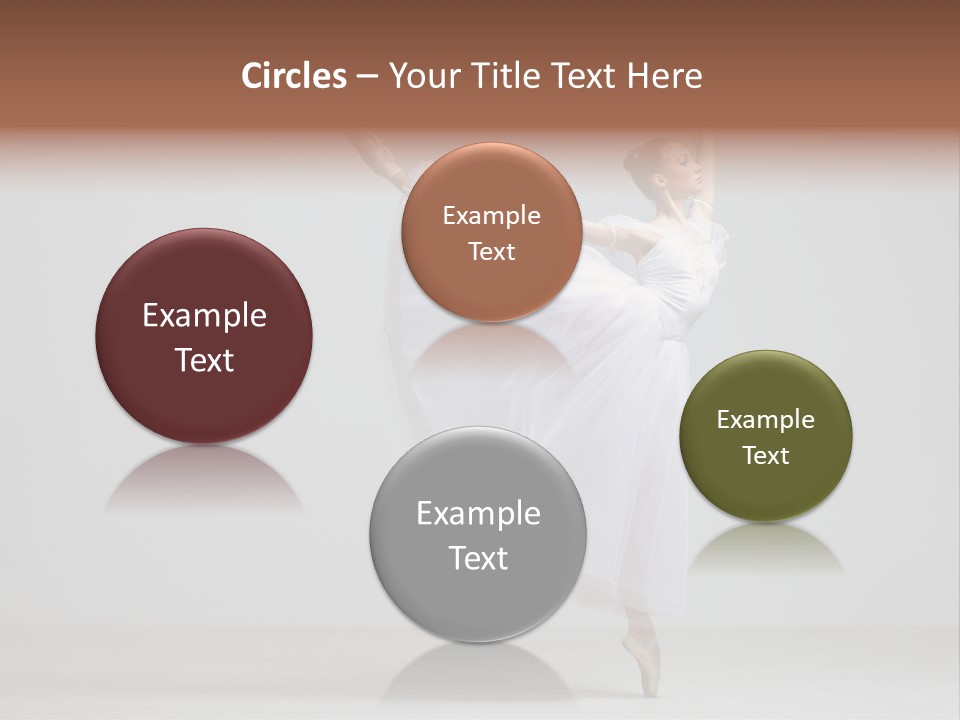 Performer Posing Girl PowerPoint Template