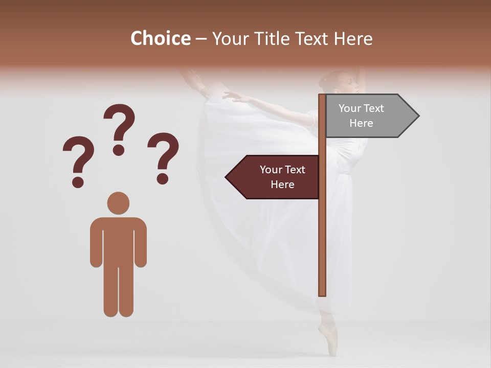 Performer Posing Girl PowerPoint Template