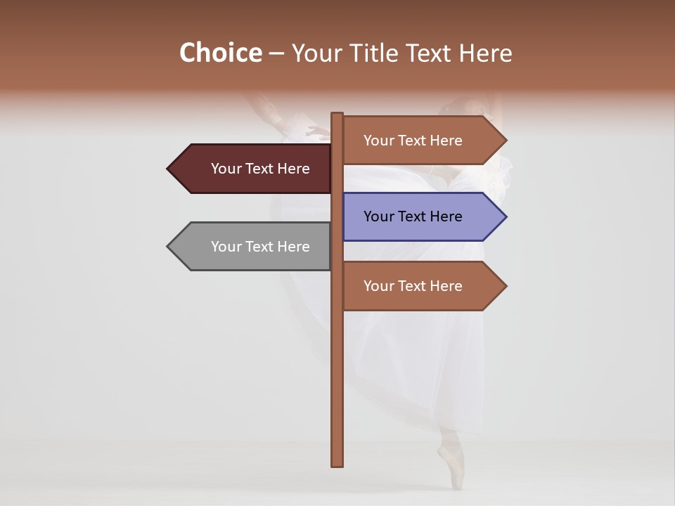 Performer Posing Girl PowerPoint Template