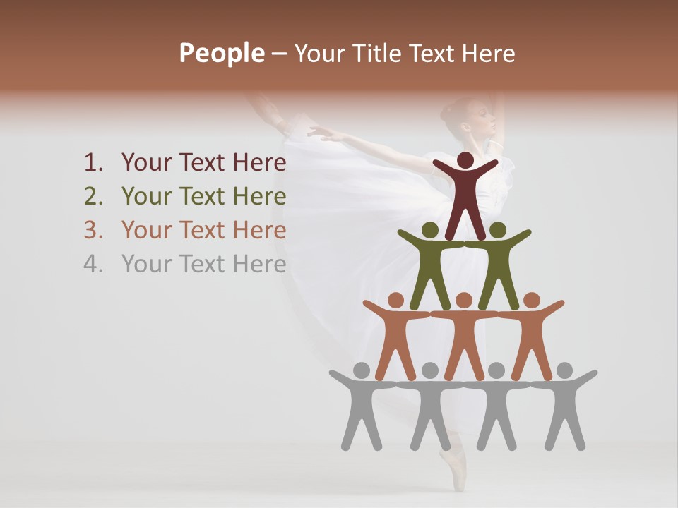 Performer Posing Girl PowerPoint Template