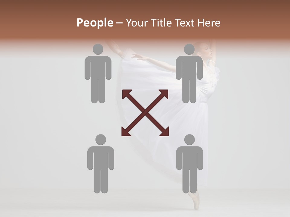 Performer Posing Girl PowerPoint Template