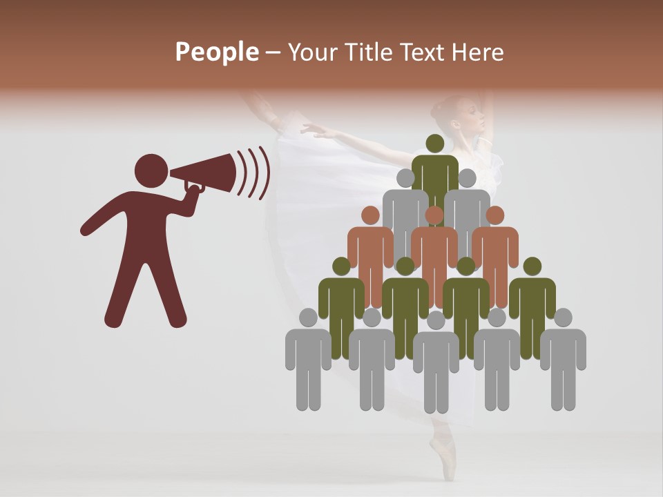 Performer Posing Girl PowerPoint Template