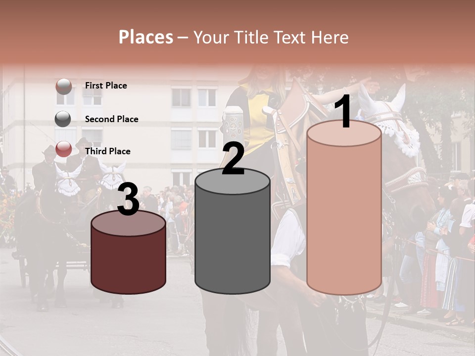 Horse Fair Carriage PowerPoint Template