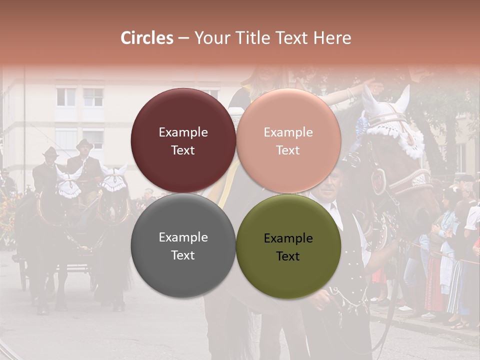 Horse Fair Carriage PowerPoint Template