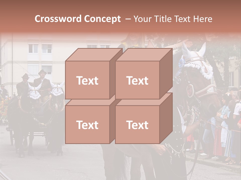 Horse Fair Carriage PowerPoint Template