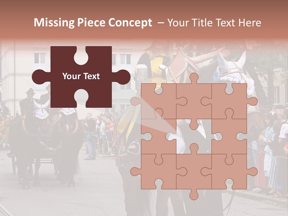 Horse Fair Carriage PowerPoint Template