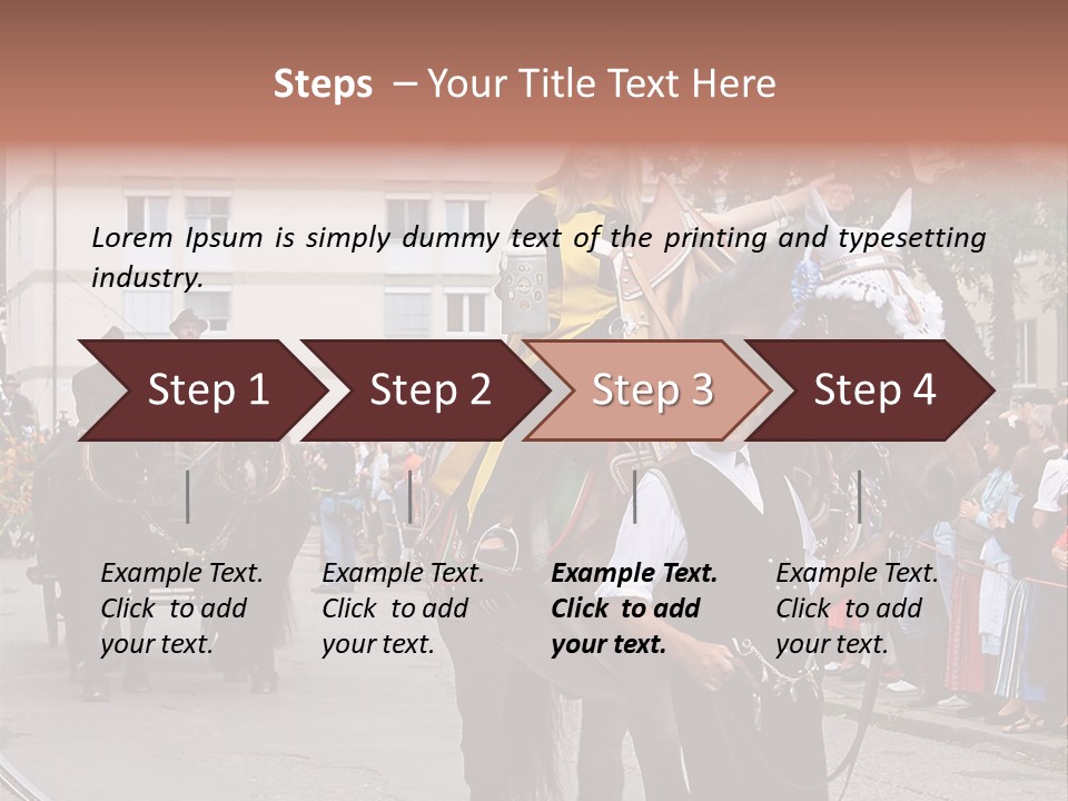 Horse Fair Carriage PowerPoint Template