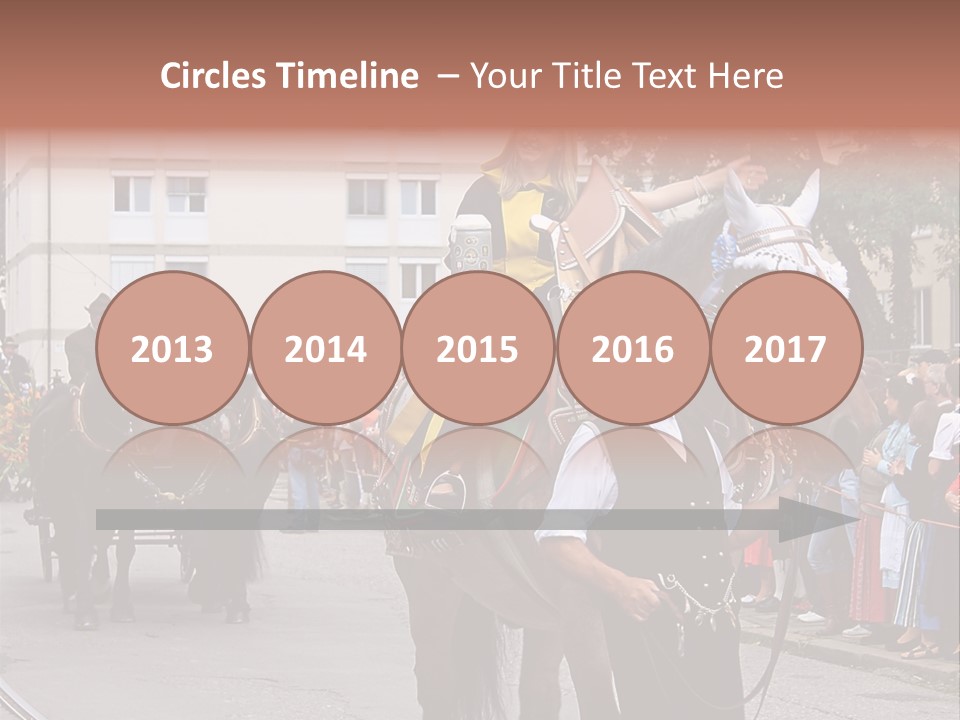 Horse Fair Carriage PowerPoint Template