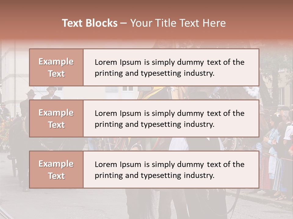 Horse Fair Carriage PowerPoint Template