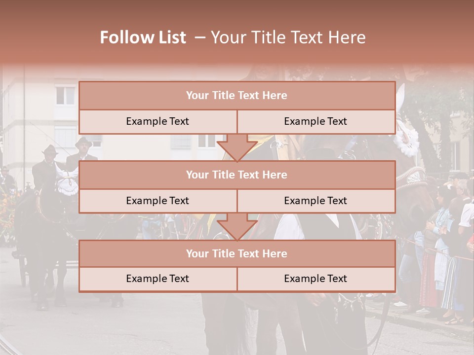 Horse Fair Carriage PowerPoint Template