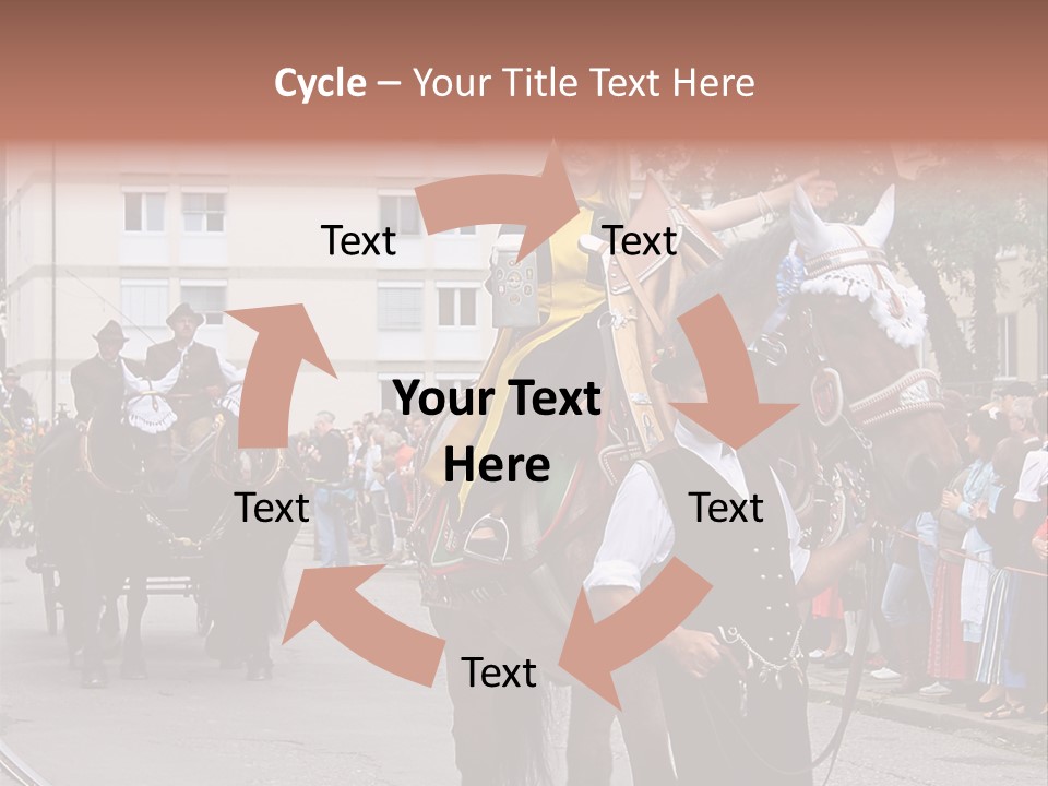 Horse Fair Carriage PowerPoint Template