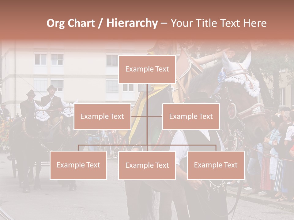 Horse Fair Carriage PowerPoint Template