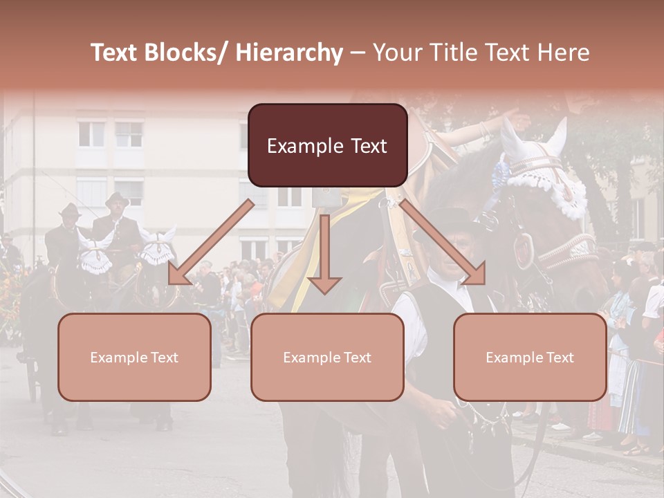 Horse Fair Carriage PowerPoint Template