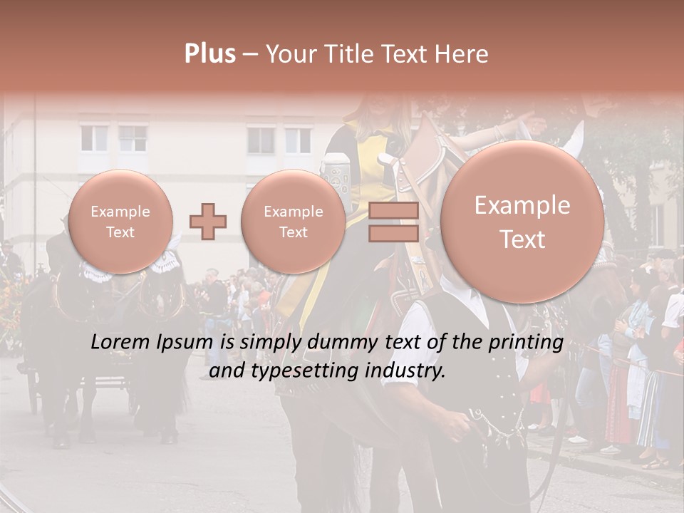 Horse Fair Carriage PowerPoint Template