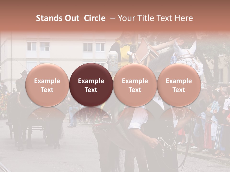 Horse Fair Carriage PowerPoint Template