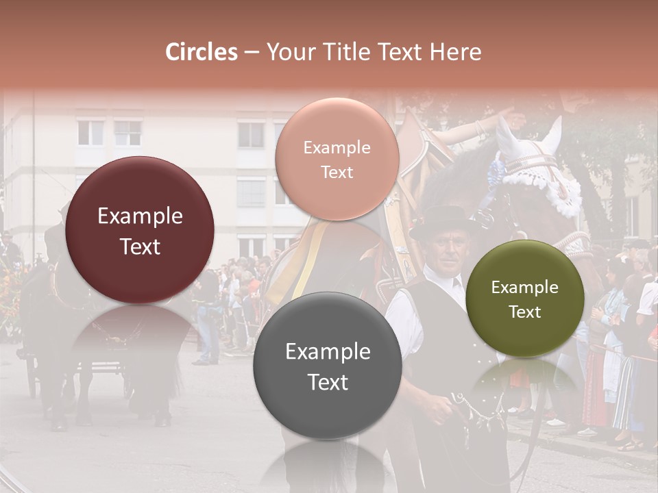 Horse Fair Carriage PowerPoint Template