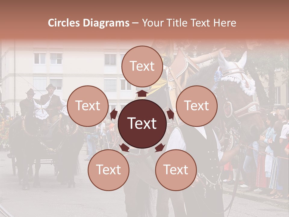 Horse Fair Carriage PowerPoint Template