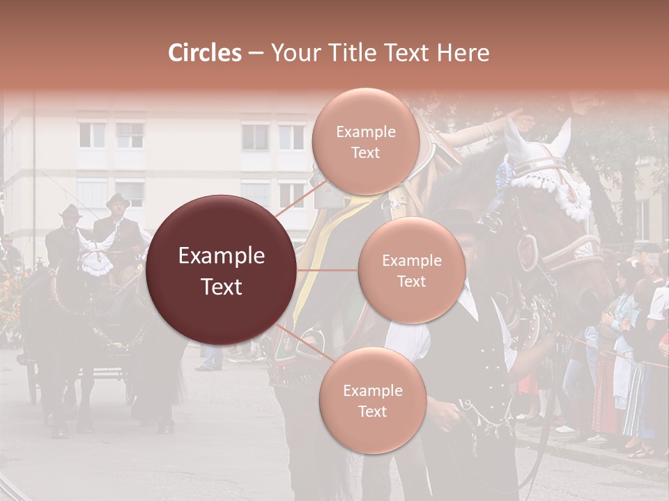 Horse Fair Carriage PowerPoint Template