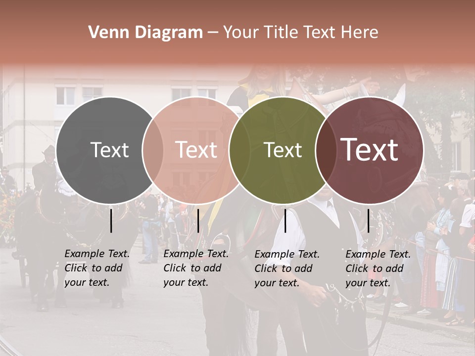 Horse Fair Carriage PowerPoint Template