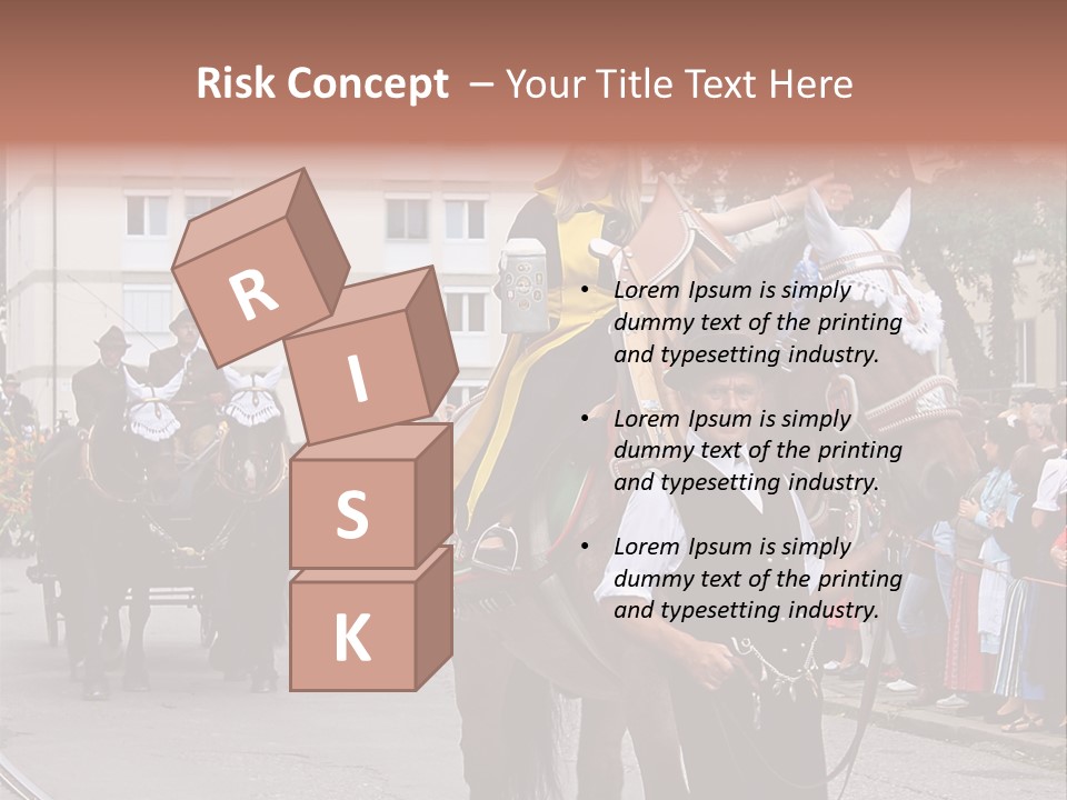 Horse Fair Carriage PowerPoint Template