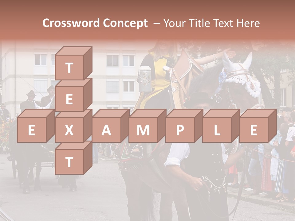 Horse Fair Carriage PowerPoint Template