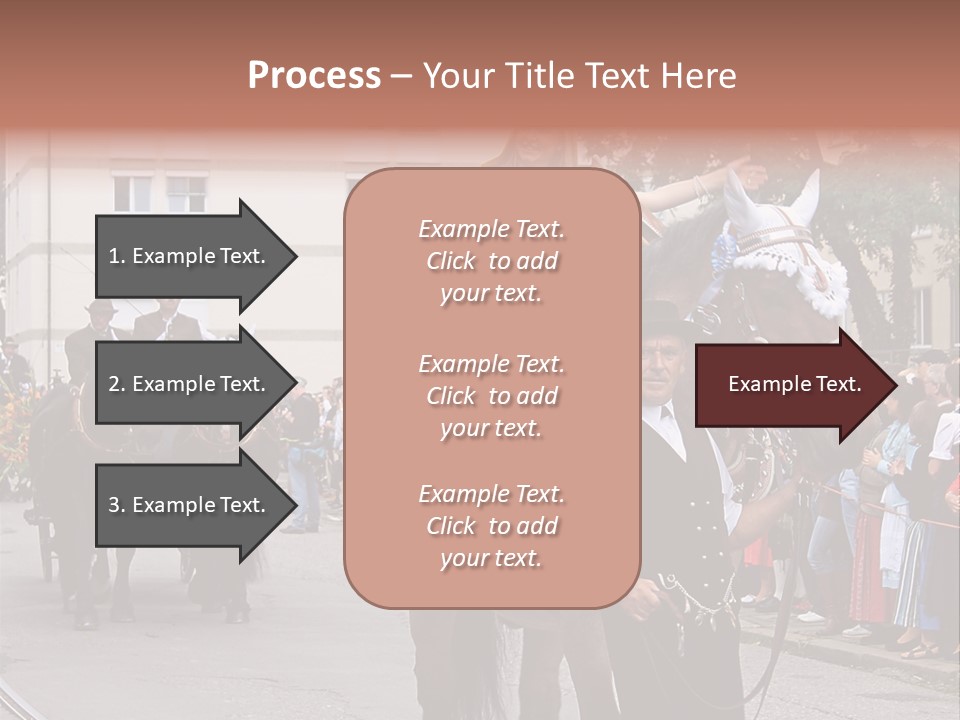 Horse Fair Carriage PowerPoint Template