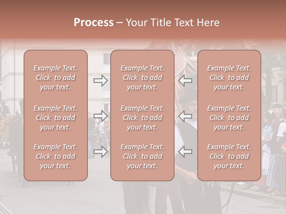 Horse Fair Carriage PowerPoint Template