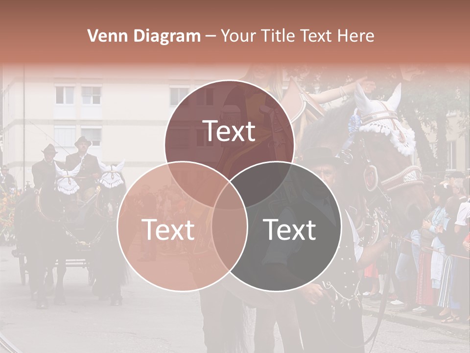 Horse Fair Carriage PowerPoint Template