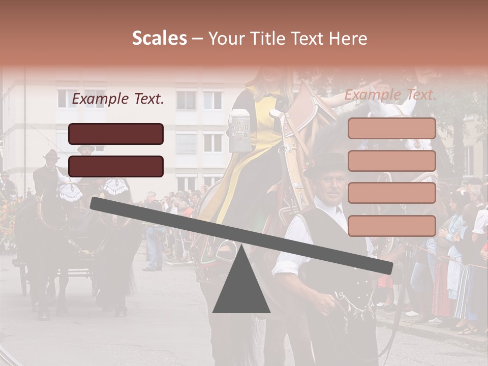 Horse Fair Carriage PowerPoint Template