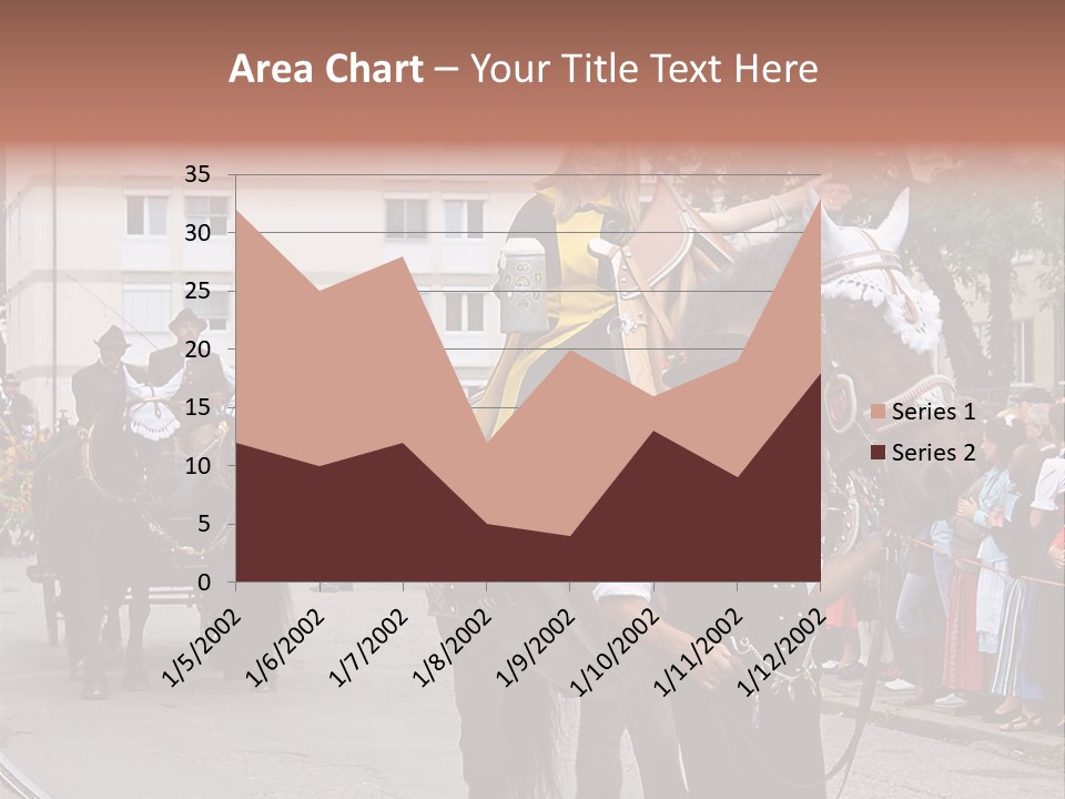 Horse Fair Carriage PowerPoint Template