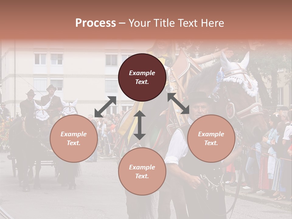 Horse Fair Carriage PowerPoint Template