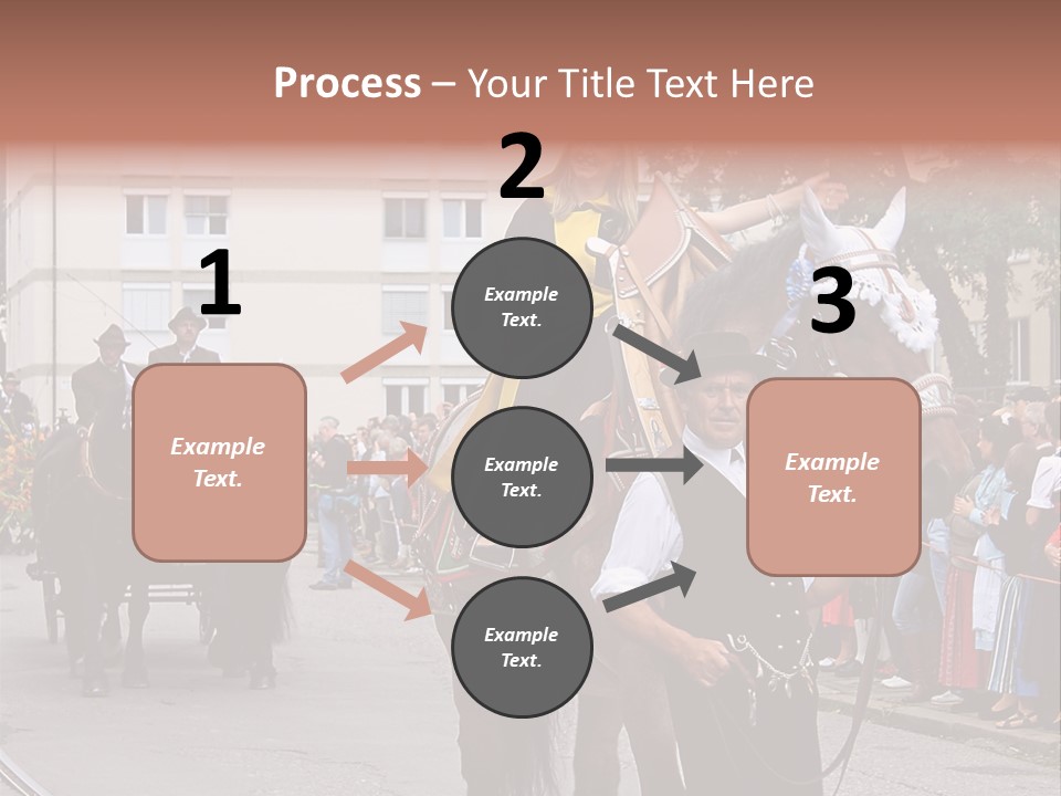 Horse Fair Carriage PowerPoint Template