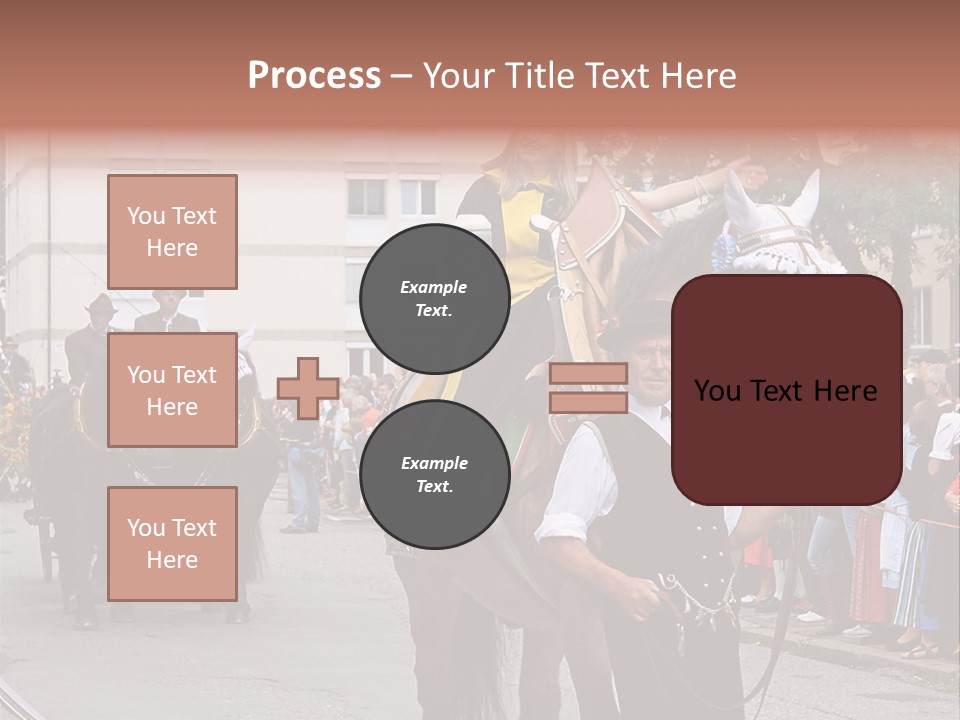 Horse Fair Carriage PowerPoint Template