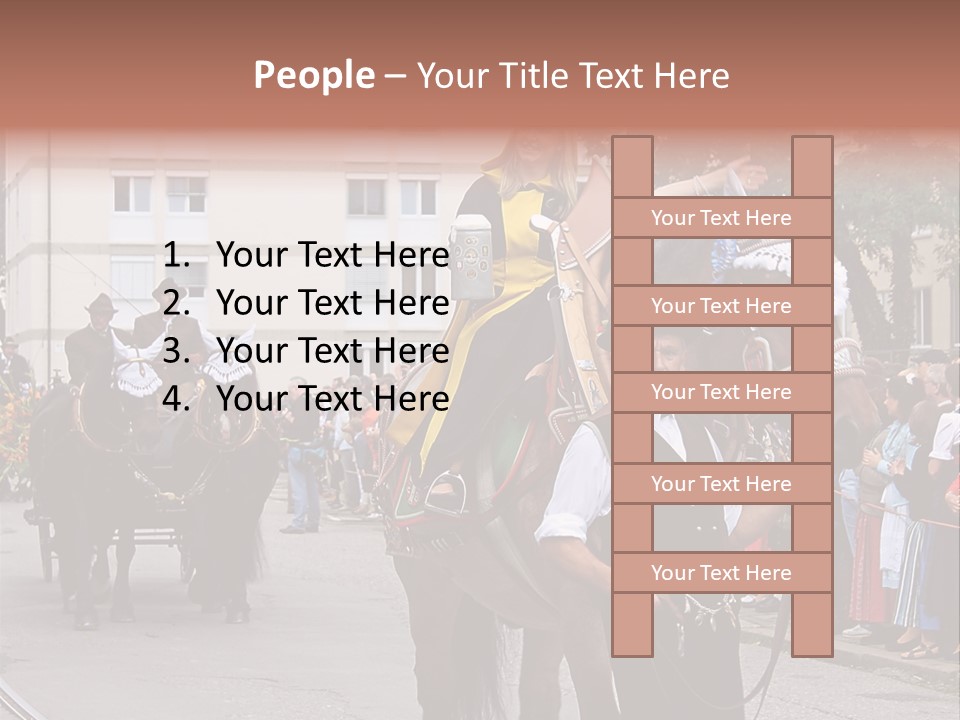 Horse Fair Carriage PowerPoint Template