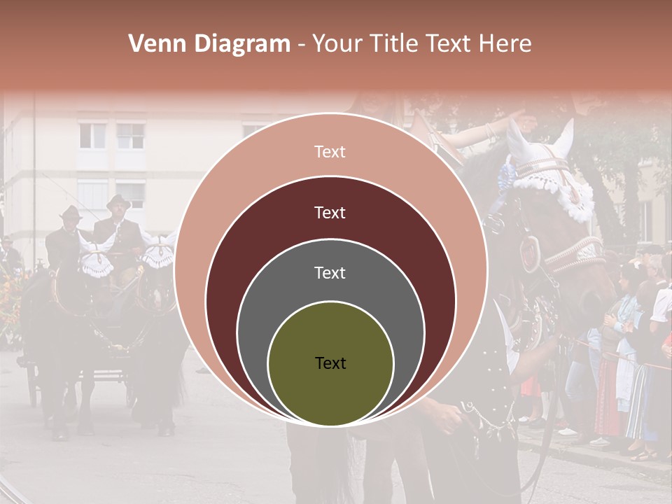 Horse Fair Carriage PowerPoint Template