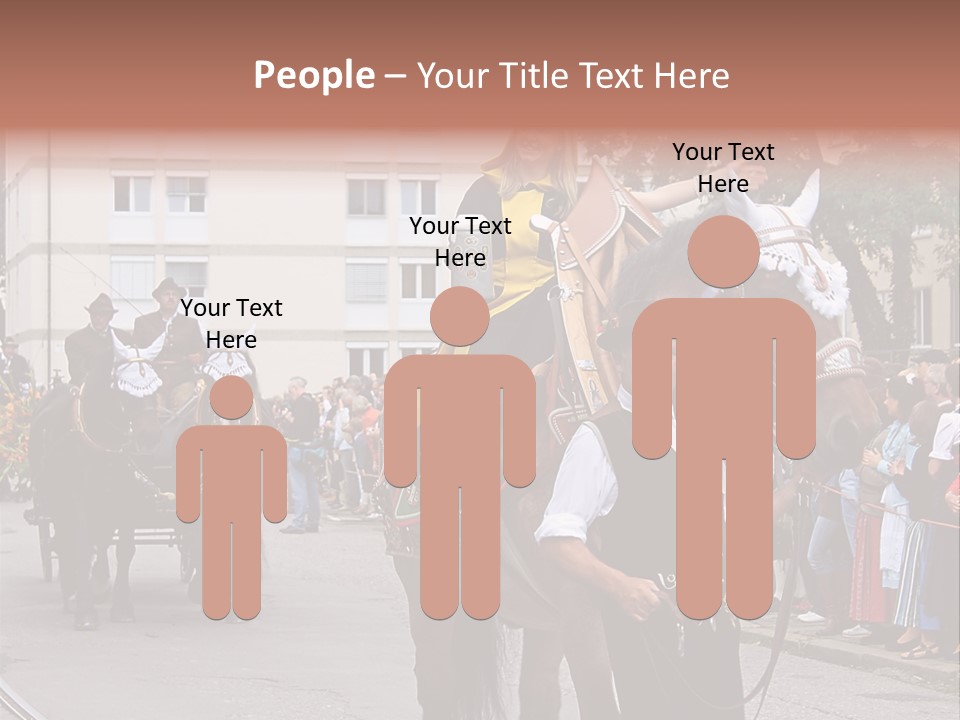 Horse Fair Carriage PowerPoint Template