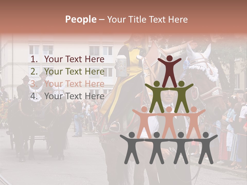 Horse Fair Carriage PowerPoint Template