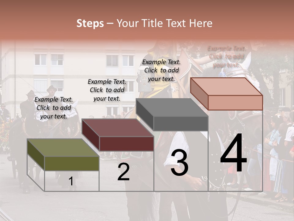 Horse Fair Carriage PowerPoint Template