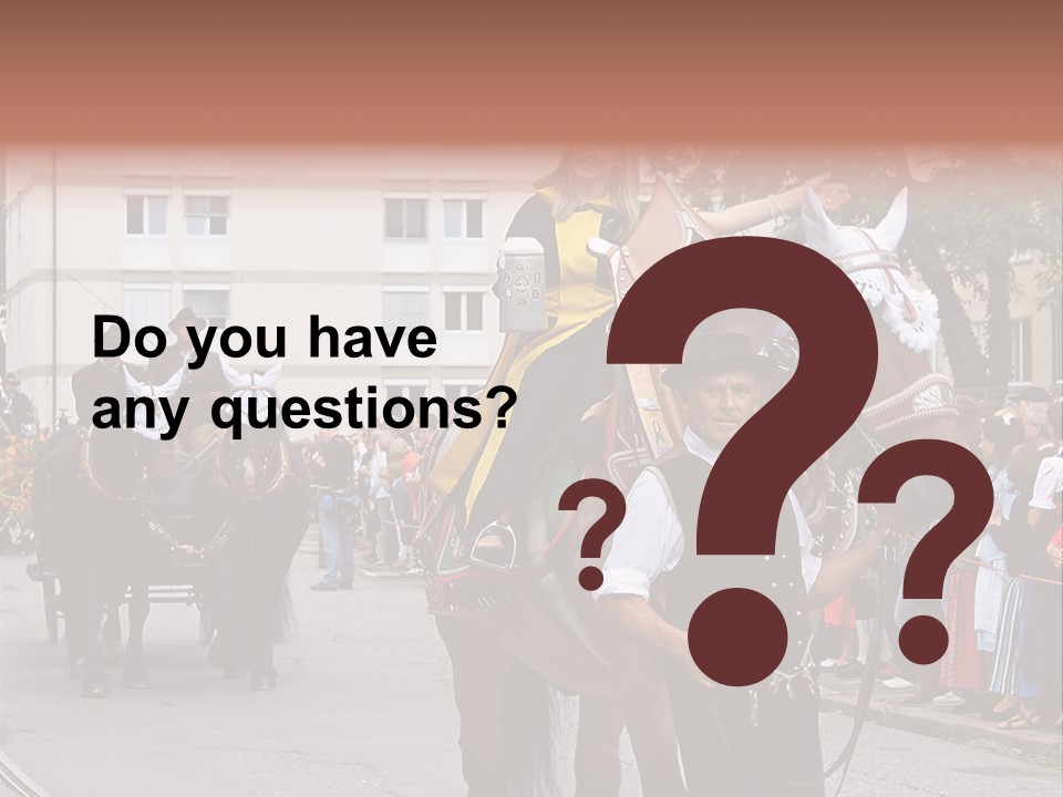 Horse Fair Carriage PowerPoint Template