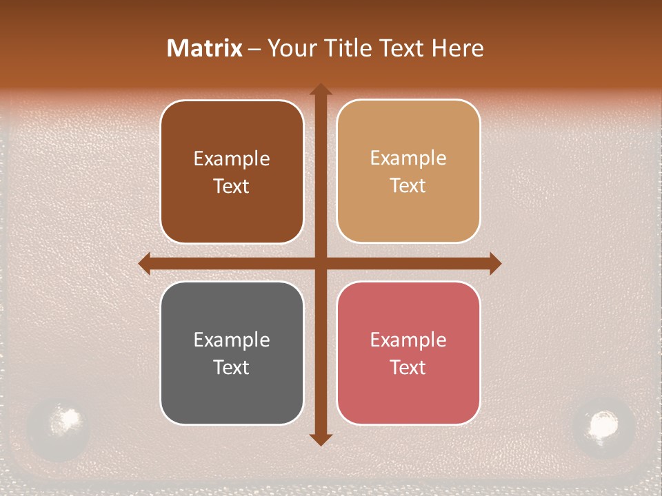 Wear Leather Textile PowerPoint Template