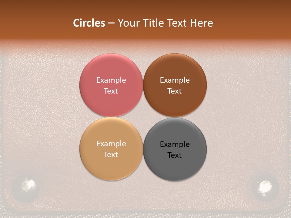 Wear Leather Textile PowerPoint Template