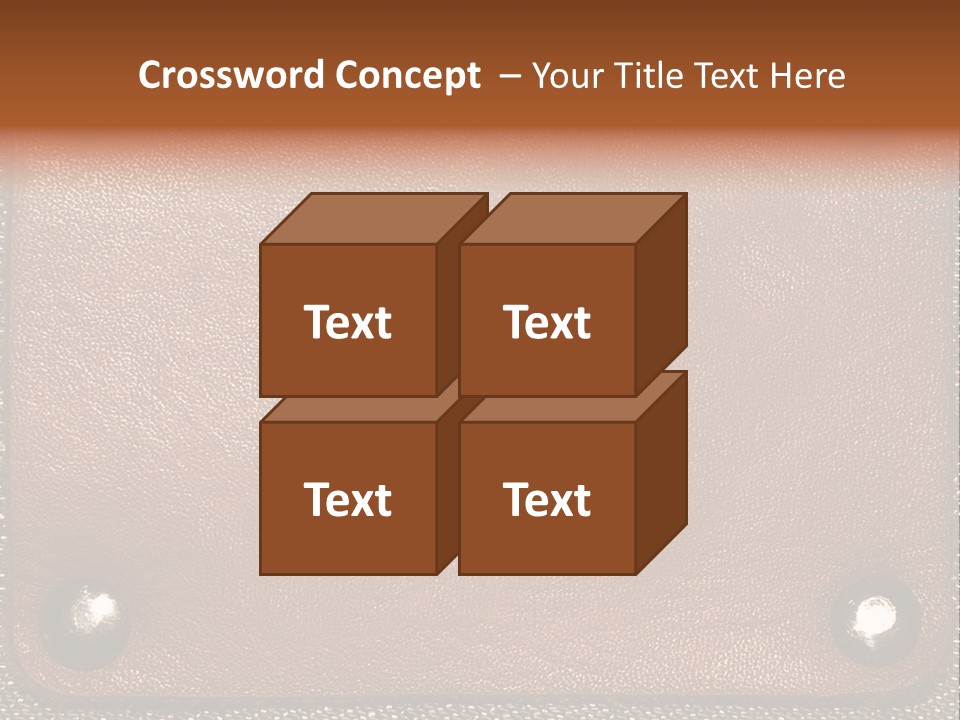 Wear Leather Textile PowerPoint Template