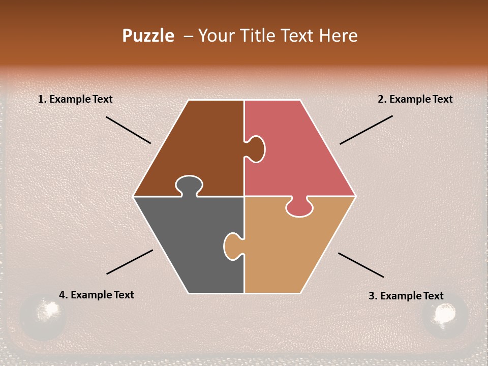 Wear Leather Textile PowerPoint Template