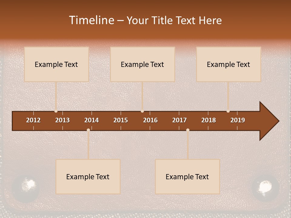 Wear Leather Textile PowerPoint Template