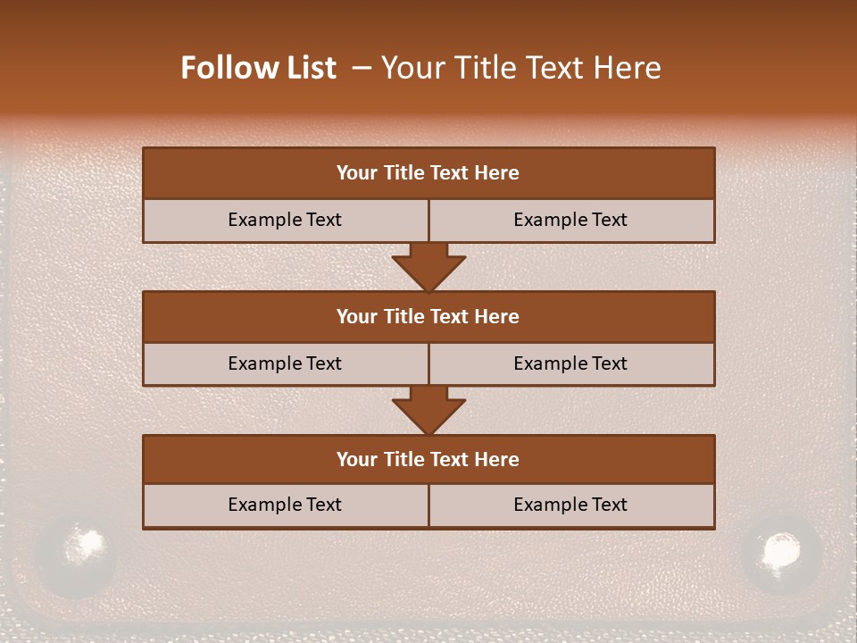 Wear Leather Textile PowerPoint Template